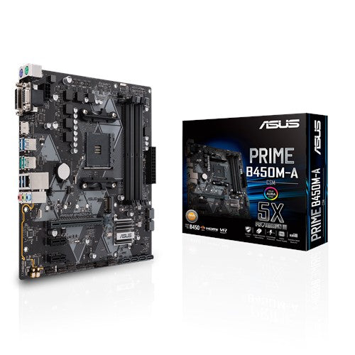 ASUS Prime B450M-A Gaming Motherboard with aura