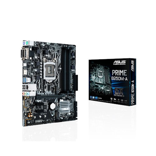 ASUS PRIME B250M-A Gaming Motherboard with led lighting