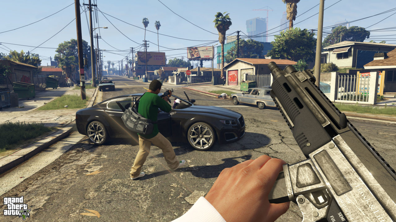 Grand Theft Auto V title PS4