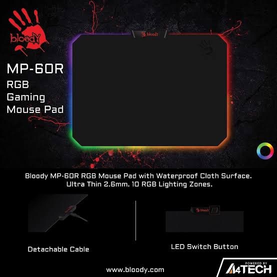 Bloody MP-60R RGB Gaming Mouse Pad