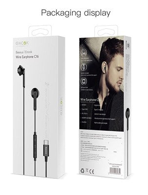 Baseus Encok Wire Earphone C16 Black